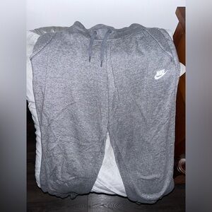 Gray Nike sweatpants